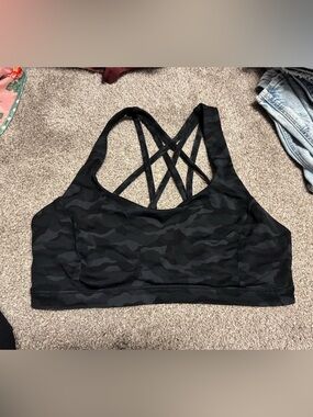 Lululemon Free to be serene Camo Strappy Sports Bra - Women